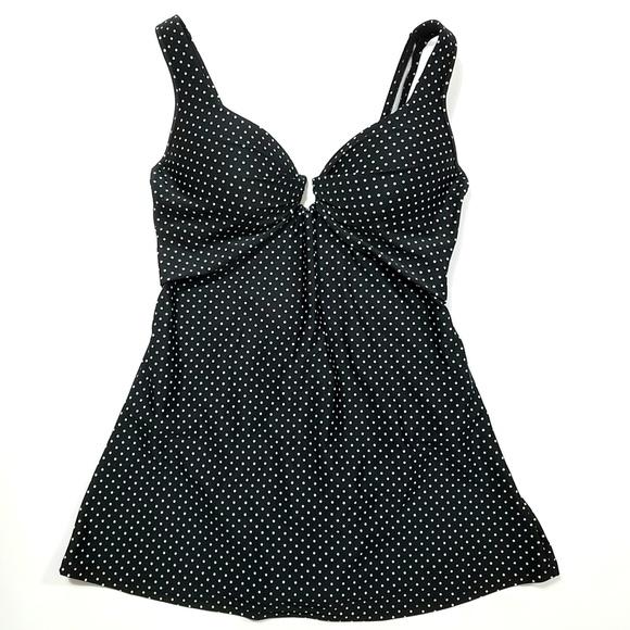 polka dot swimdress